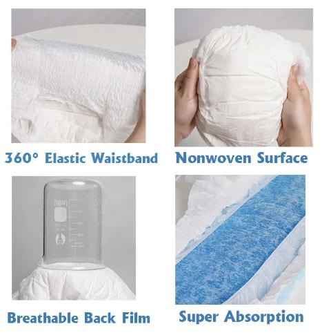 Wholesale Price Breathable Pant Style Disposable Incontinence Pants Stocklot Adult Pull Diapers