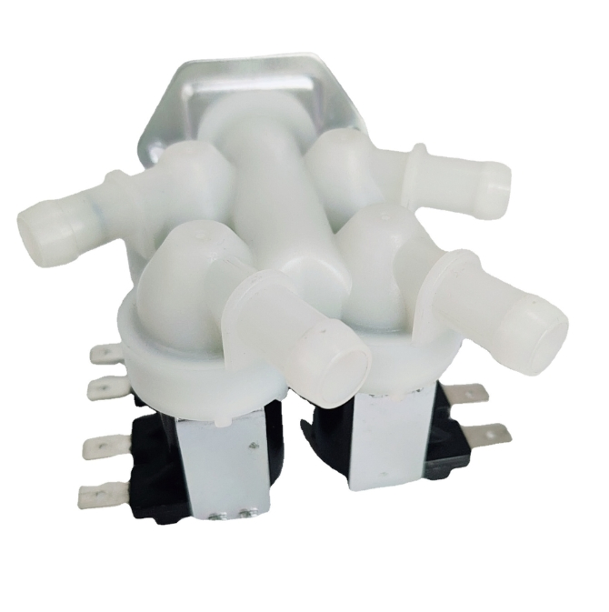 Fully Automatic Washing Machine Inlet Valve Solenoid Valve One in Four out Accessories Nylon Four Valve Water Dispenser Dishwasher Pulsator