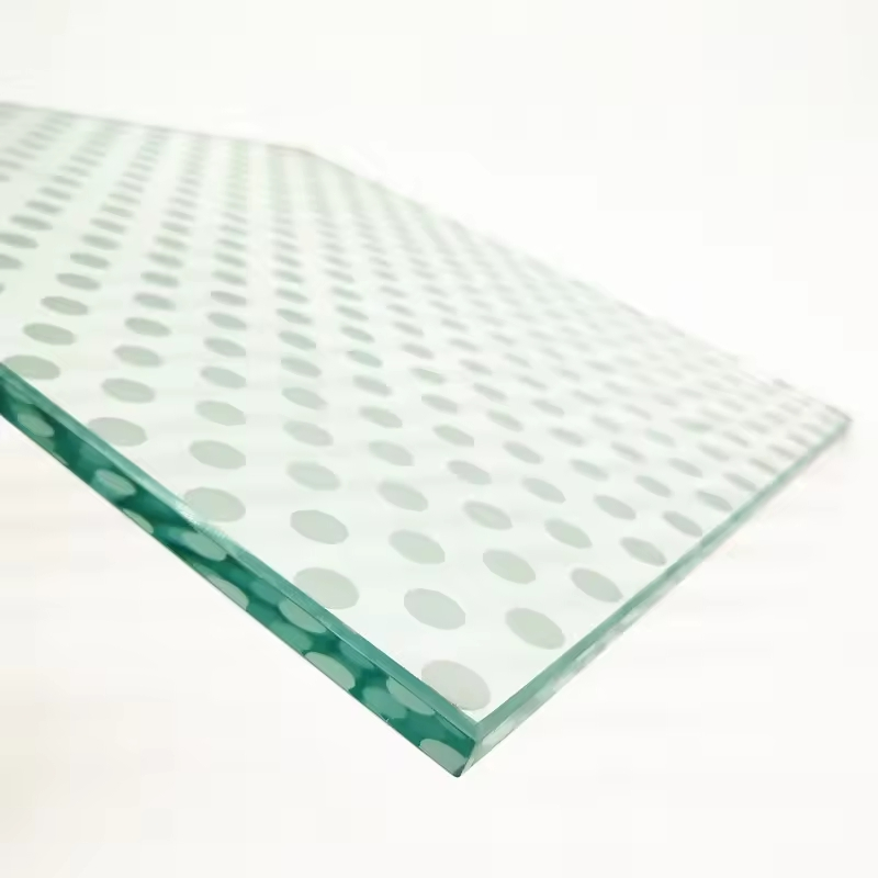 Decorative Gradient White Back Painted Glass for Wall Cladding Backsplashes Customized Wall Glass Sheet