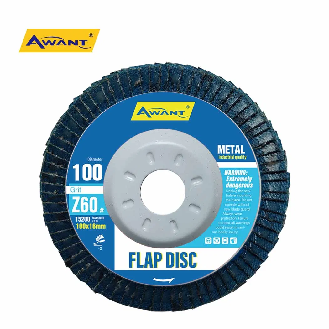 4 Inch 100mm Especial Zirconia Oxide Flap Disc for Steel Metal