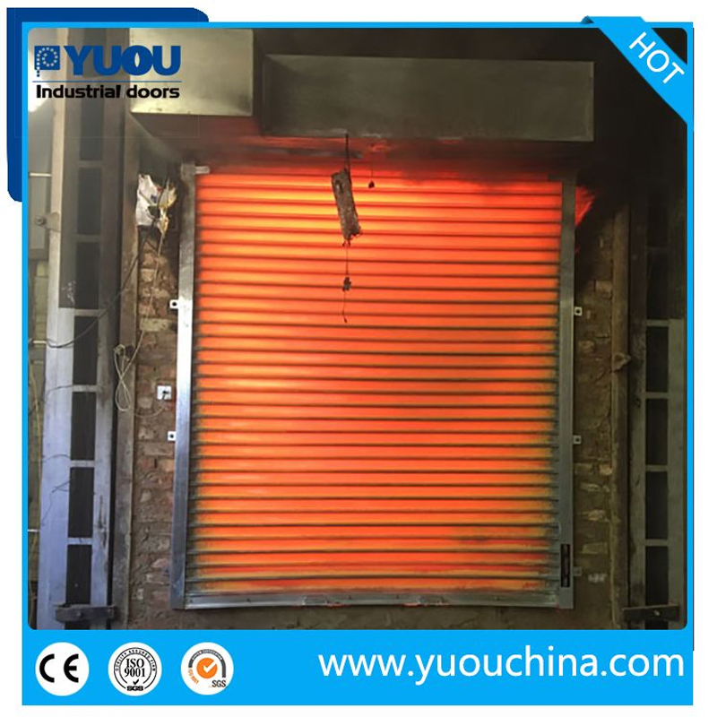 Fire Rated Galvanized Steel Rolling Fireproof Roller Shutter Door