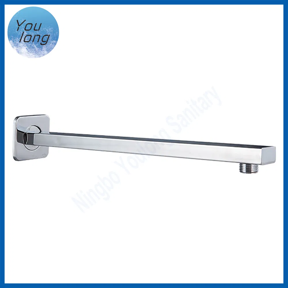 Wall Mounted Bath Faucet Spout Extension Stainless Steel Square Shower Arm