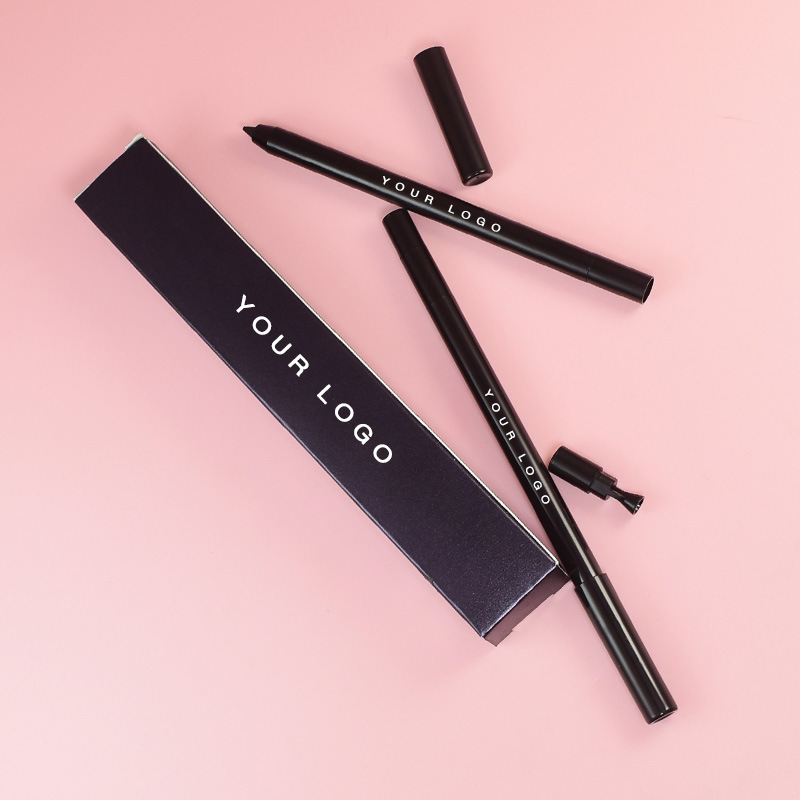 Custom Black Eye Liner Pencil Gel Eyeliner Pencil with Sharpener