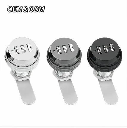 Drawer Combination Lock Zinc Alloy Swivel Tongue Lock for Mechanical Combination Lock