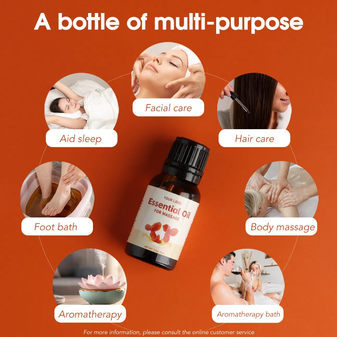 Uplifting Citrus Bliss Essential Oil Blend for Aromatherapy Massage