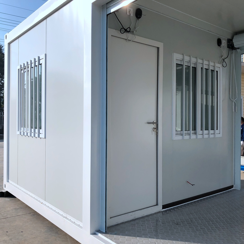 Foldable Flat Pack Shipping Prefabricated Container Shop Garage Storage Storehouse with Roller Shutter Roll up Door