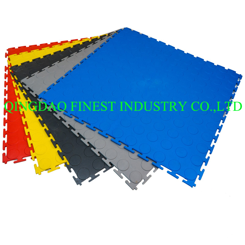 ПВХ плитка для гаража, модульная, противоскользящая