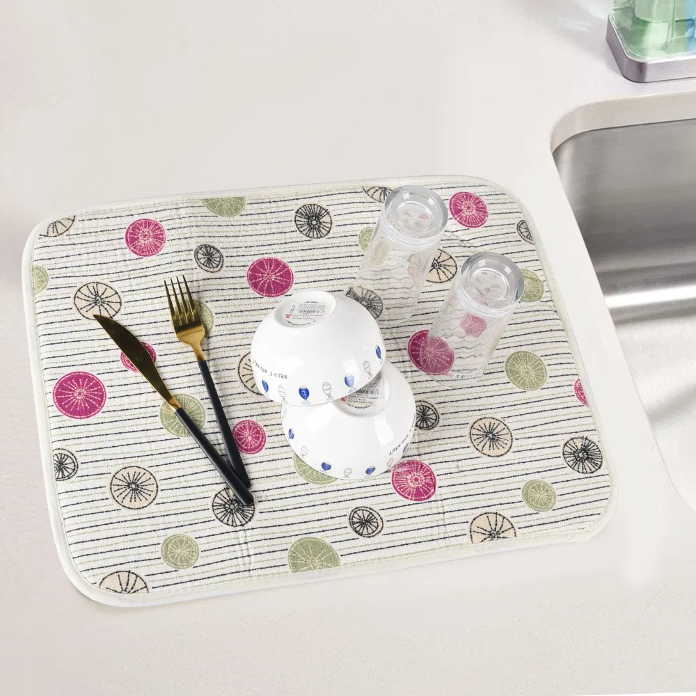 Складной коврик для сушки посуды Premium, белый