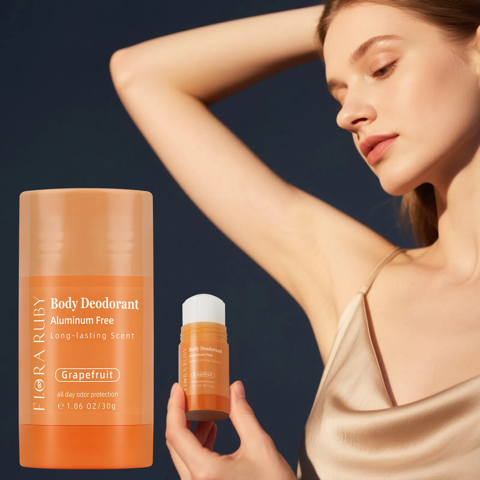 Aluminum-Free Deodorant with Pearl Beads for Gentle Skin Care