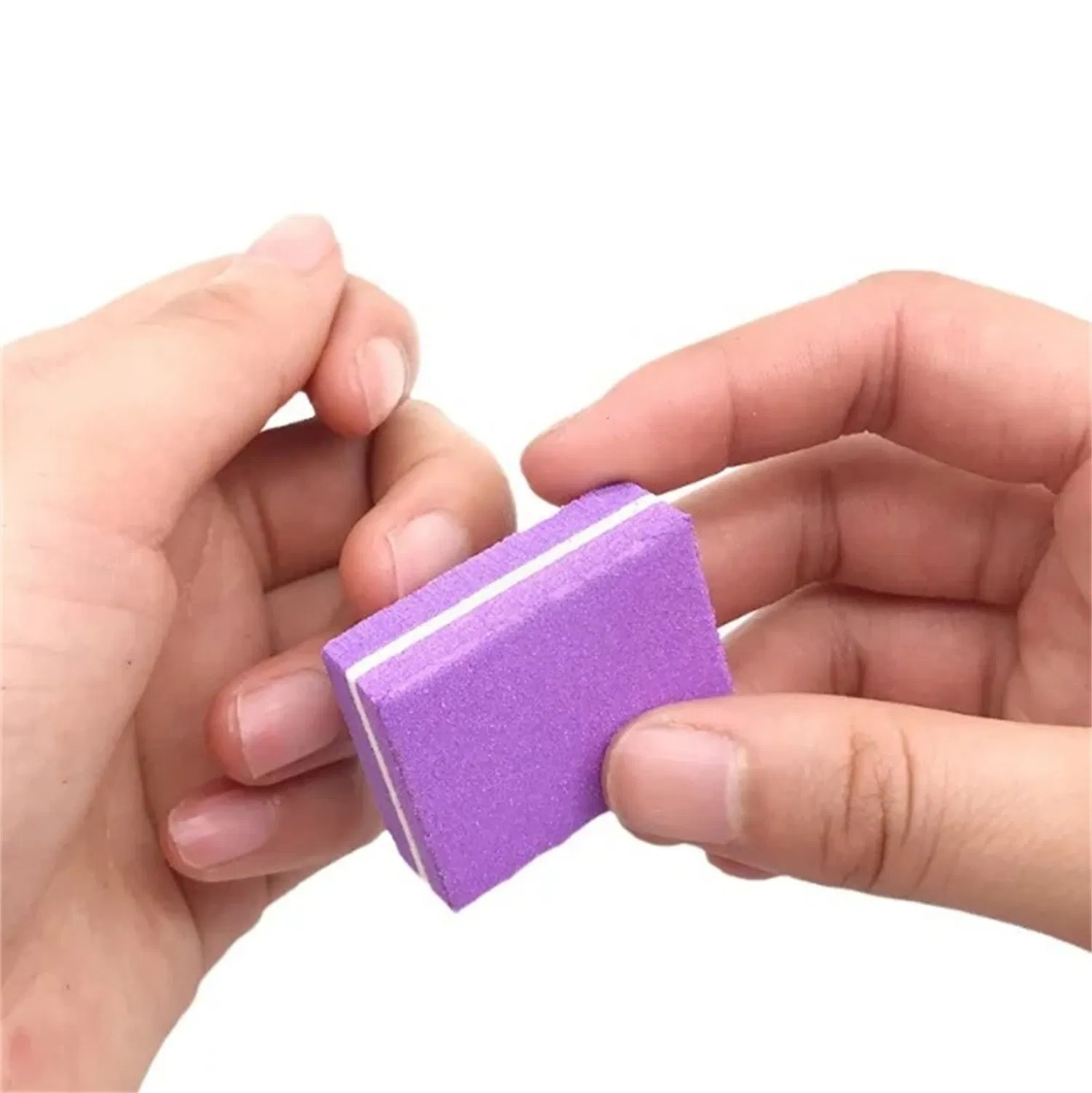 Mini Nail File Blocks Colorful Sponge Nail Polish Sanding Buffer Square Strips Polishing Manicure