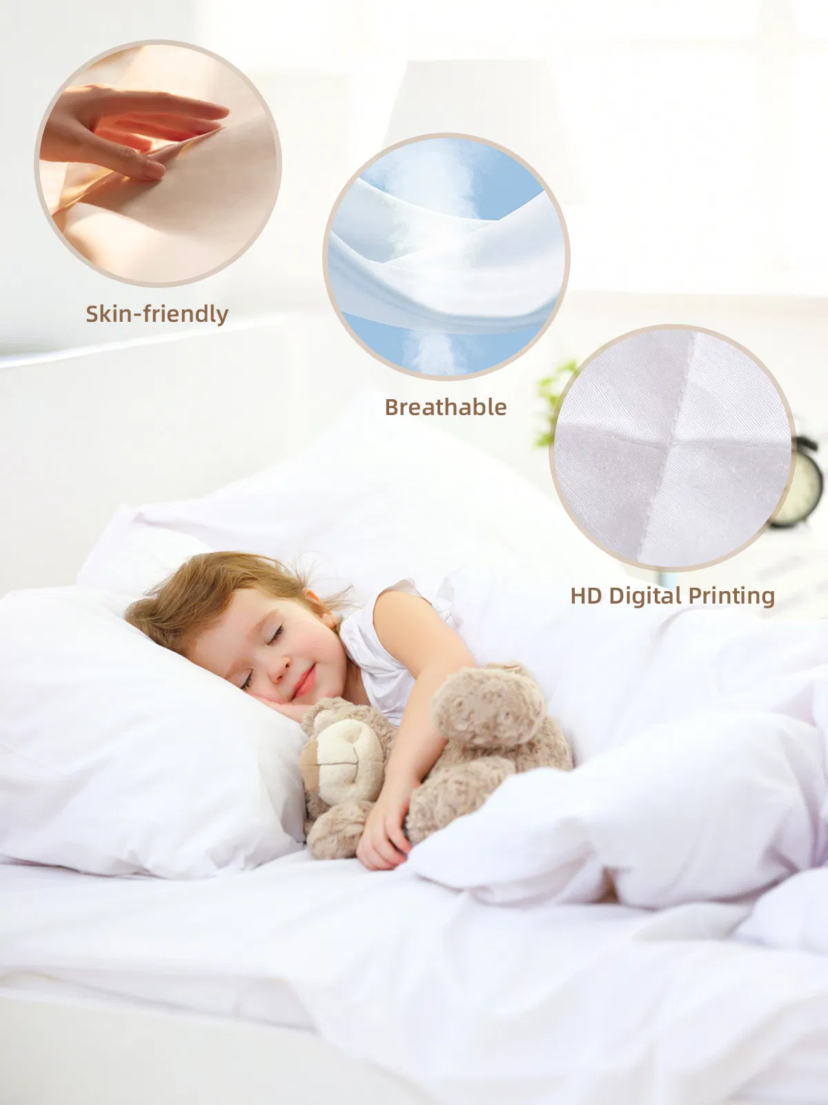 Waterproof Pillow Protector Pillow Cover for Travel