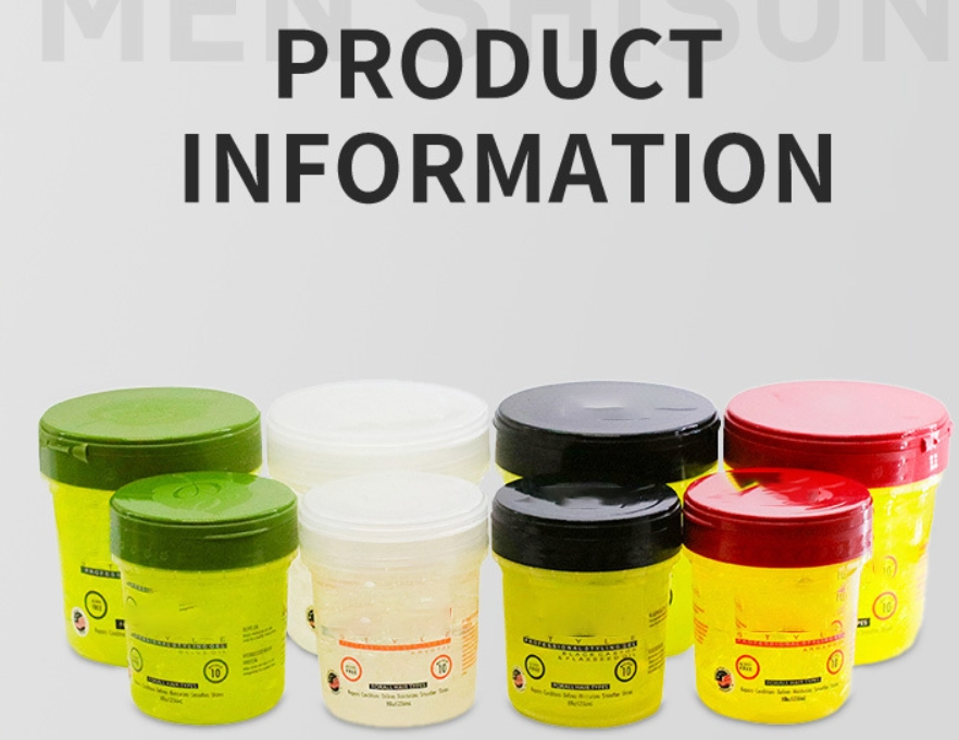 Strong Hold Olive Oil Hair Wax Gel Styling Gel 473ml for Women with Texturizing Effect Leave-on Styling Gel for Curly Hair