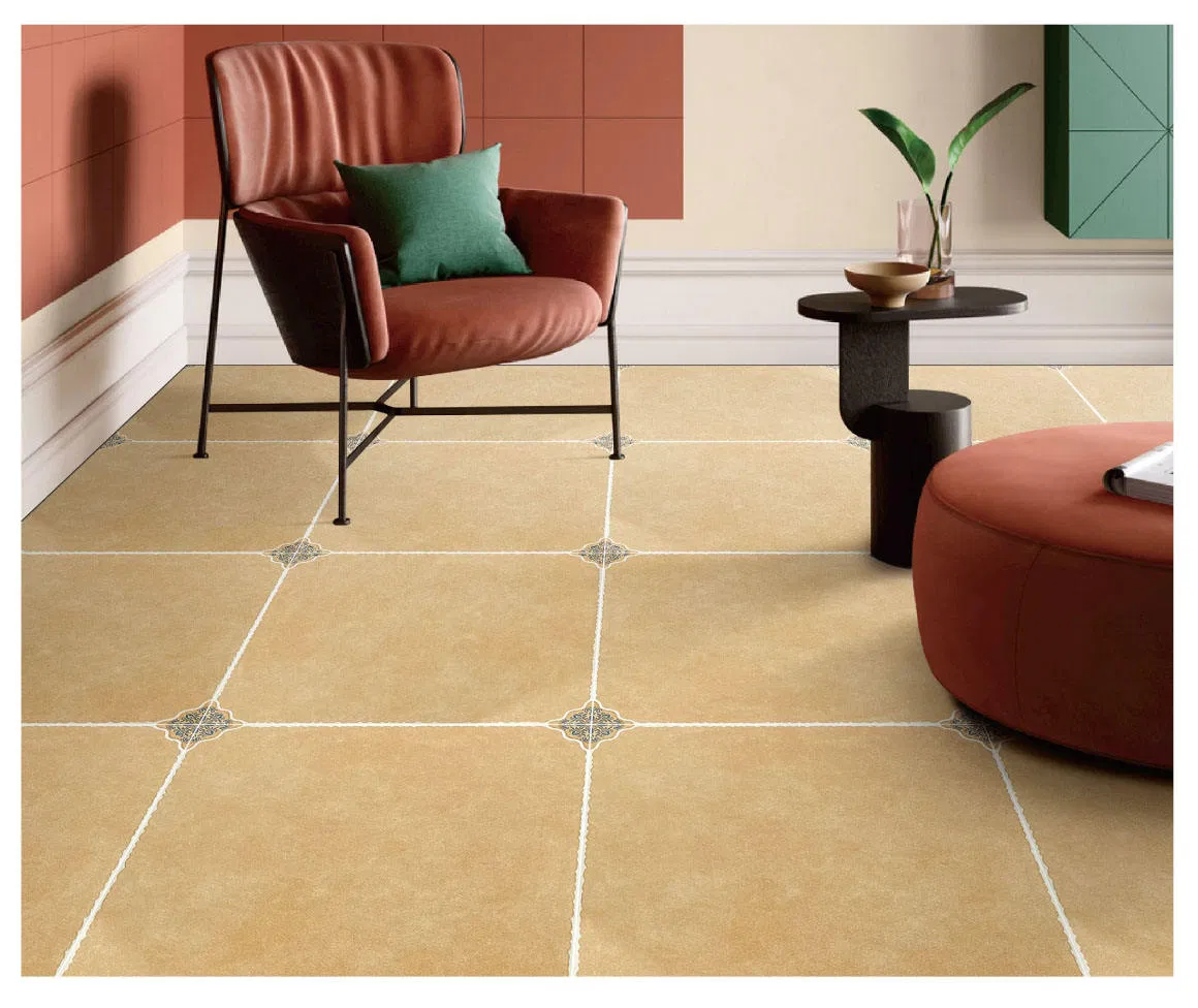 Керамическая плитка 60x60 см светлая коричневая, матовая