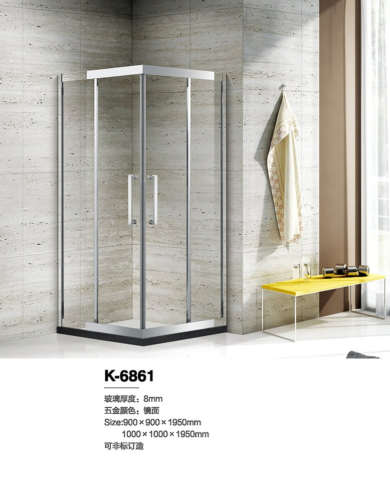 Bathroom Fitting Steam Cabin Sliding Door Tempered Glass Furniture Shower Room