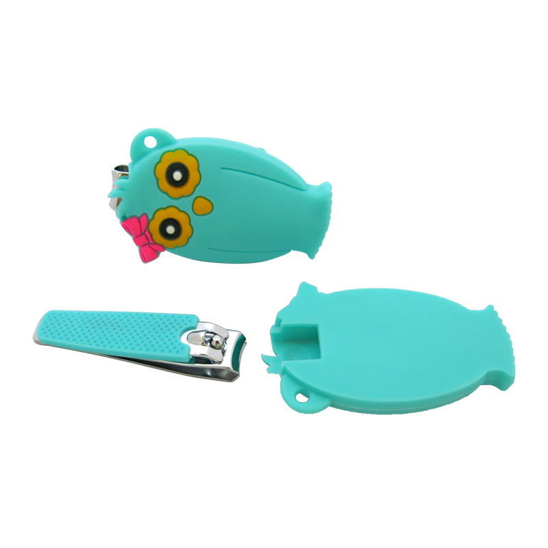 Cute Cartoon Silicone Catcher & Grip Nail Clipper for Baby Nail Care (608CR-2)