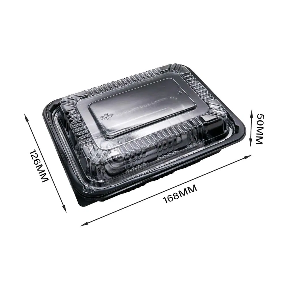 Factory Wholesale Eco Friendly Takeaway Plastic Food Container Disposable Microwave Takeout Togo Lunch Disposable Packaging Box