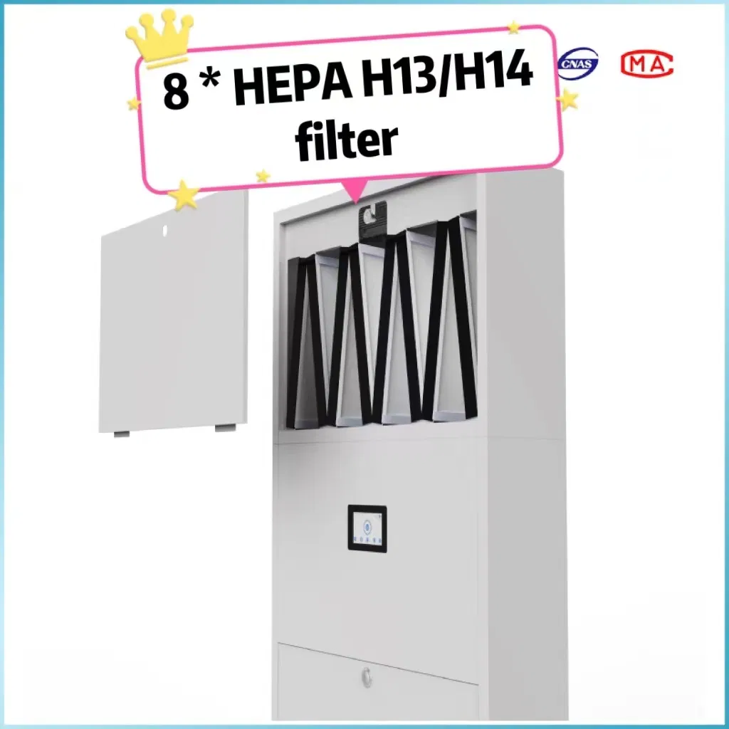 Commercial Hospital 1500 M3/H Against Particle Virus Bacteria 99.99% Portable UV LED UVC Plasma Sterilization Medical HEPA Air Sterilizer Disinfection Purifier