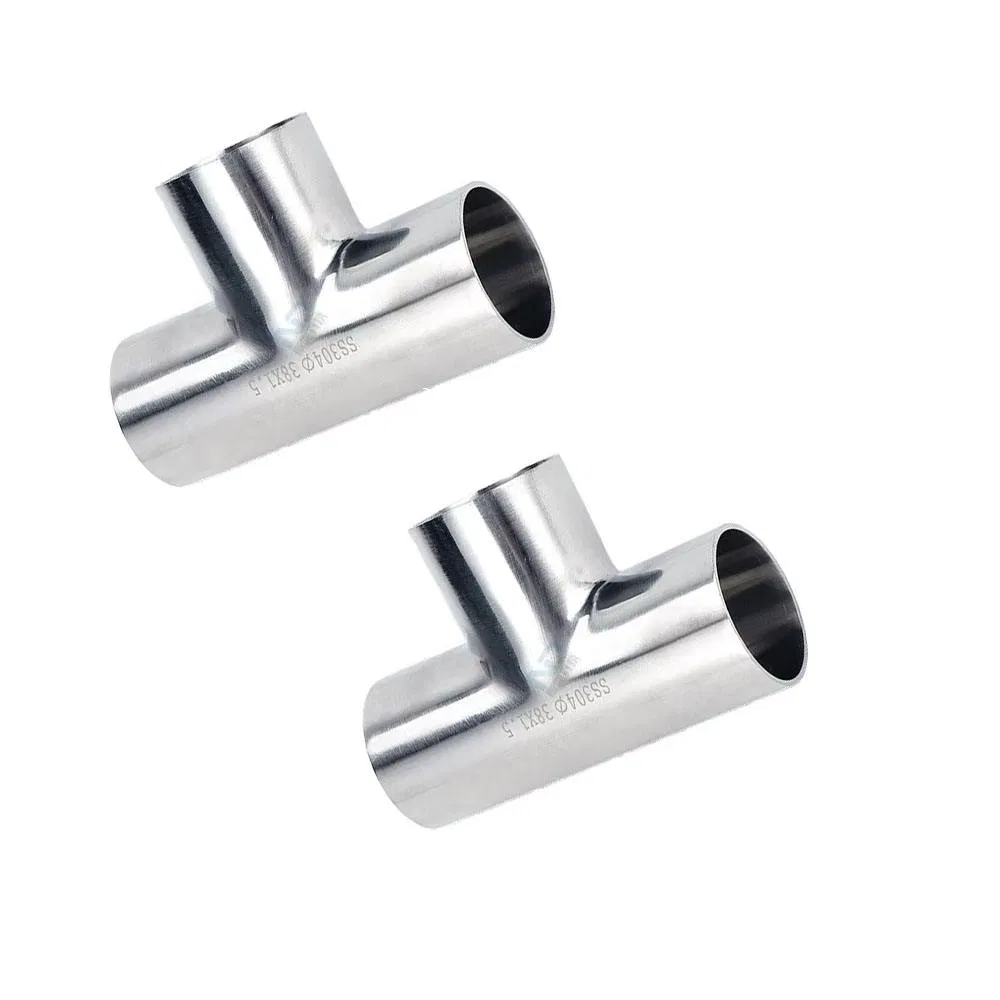 Customize 304/316L Stainless Steel Seamless Tee Pipe Fitting Design