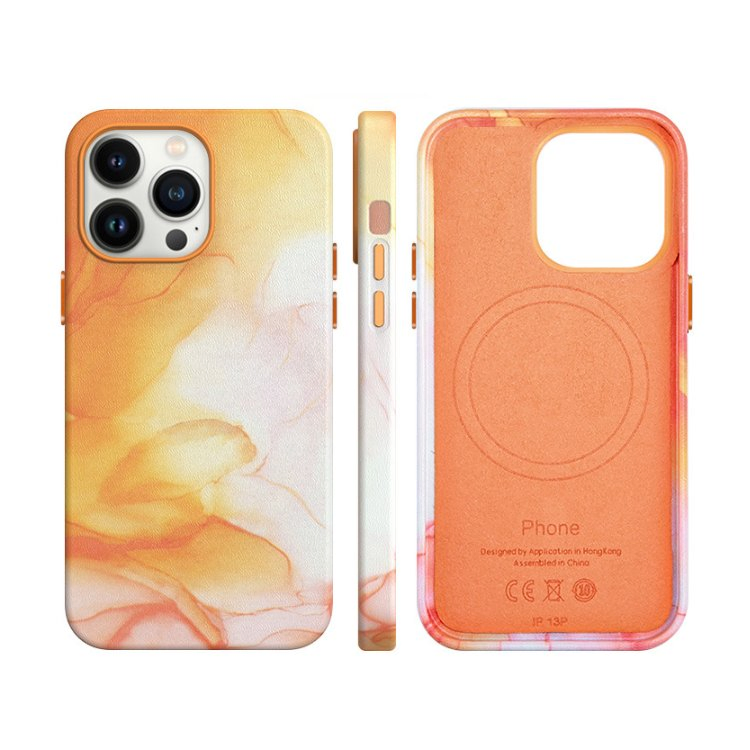 Чехол для iPhone 14 с MagSafe, ротационный, из искусственной кожи