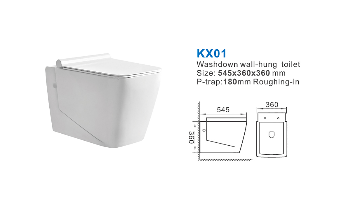 Ceramic Bathroom Modern Design Floor Standing Bidet Sanitary Ware Back to Wall Bidet