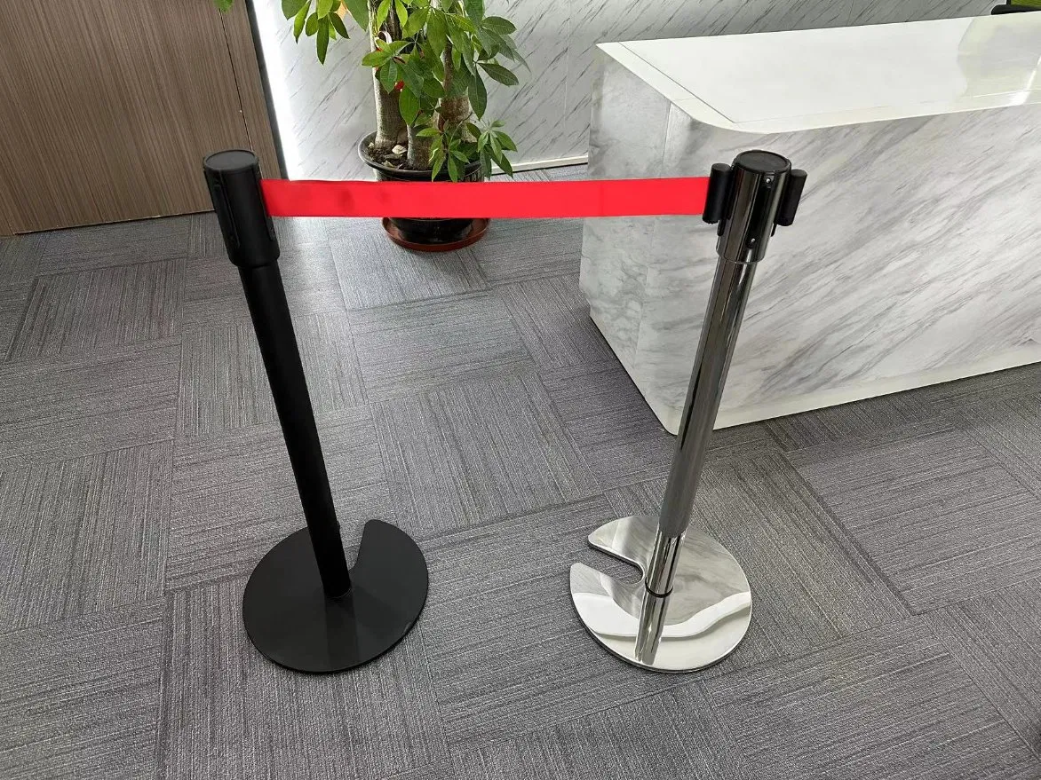 Crowd Control Retractable Belt Barrier Queue Management for Airport