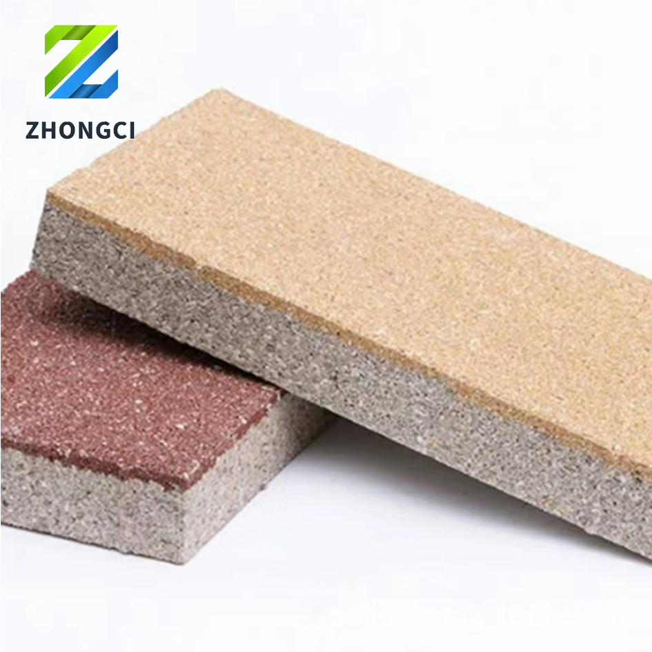 55mm Thickness Pervious Paving Systems Water Permeable Ceramic Brick