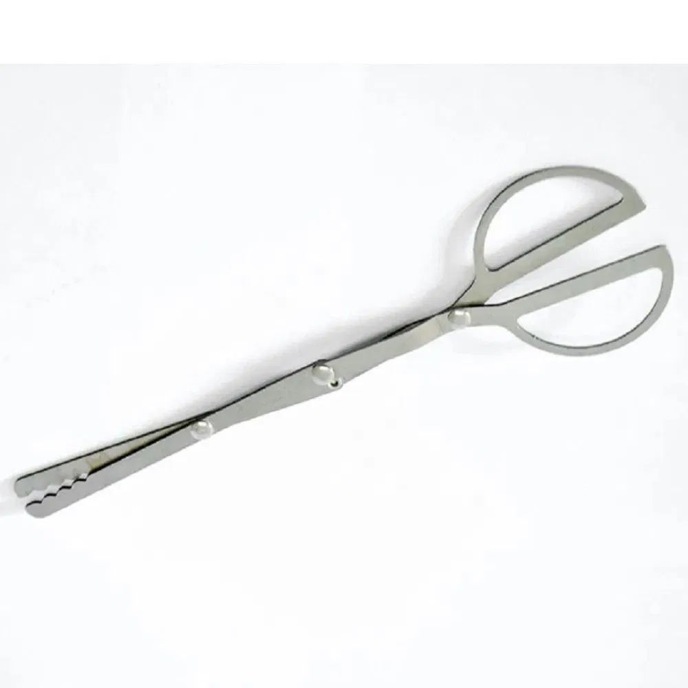 Pickup Tool Folding Tongs Scissor Shape Garbage Food Clip Barbecue Tool Bl13764