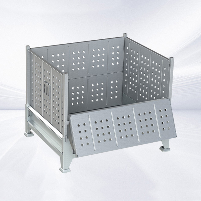 Wholesale Customizable Rack Metal Turnover Boxes for Factory Use