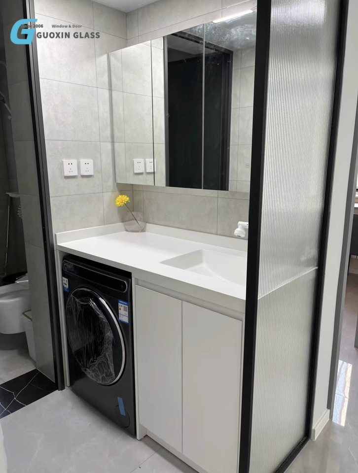 Low-E Tempered Frosted Tinted Laminated Ribbed Decorative Glass