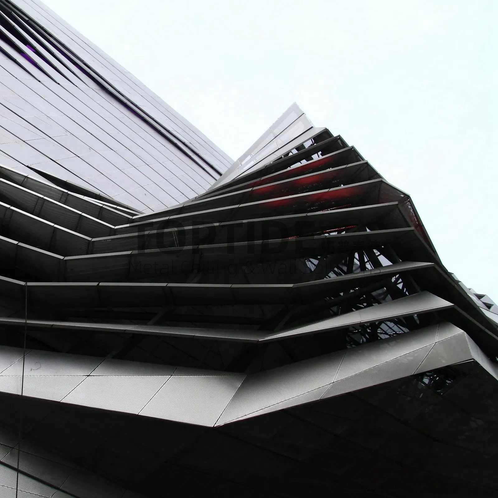 Custom Aluminum Wall Cladding Covering Aluminium Curtain Wall Facade Panel