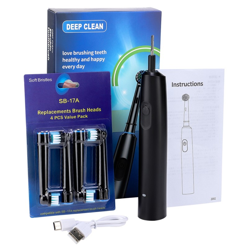 Advanced Electric Toothbrush with 5-Speed Settings and Rechargeable Battery