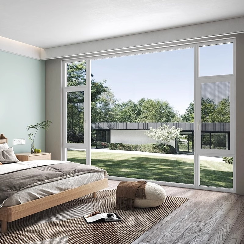 Aluminum Bar Profile Aluminum Alloy Door and Window Safety Glass Casement Window