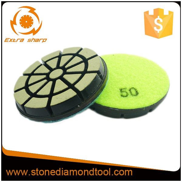 3inch Ceramic Transitional Diamond Resin Polishing Pads