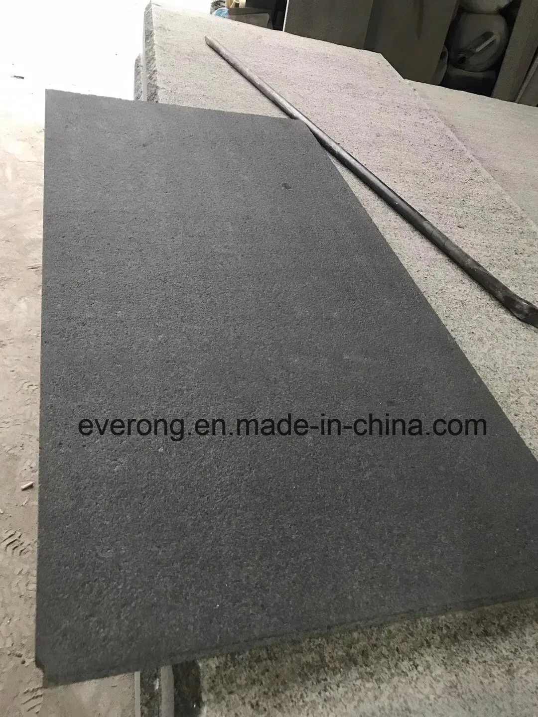 Cheap G684 Black Granite Flamed Paver Outdoor Floor Tiles with Waterproof