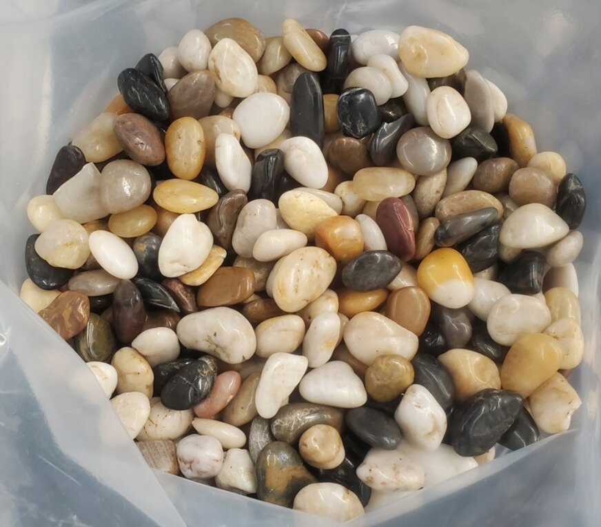 Natural polished Colored Garden Pebbles for Floor Paving Landscape