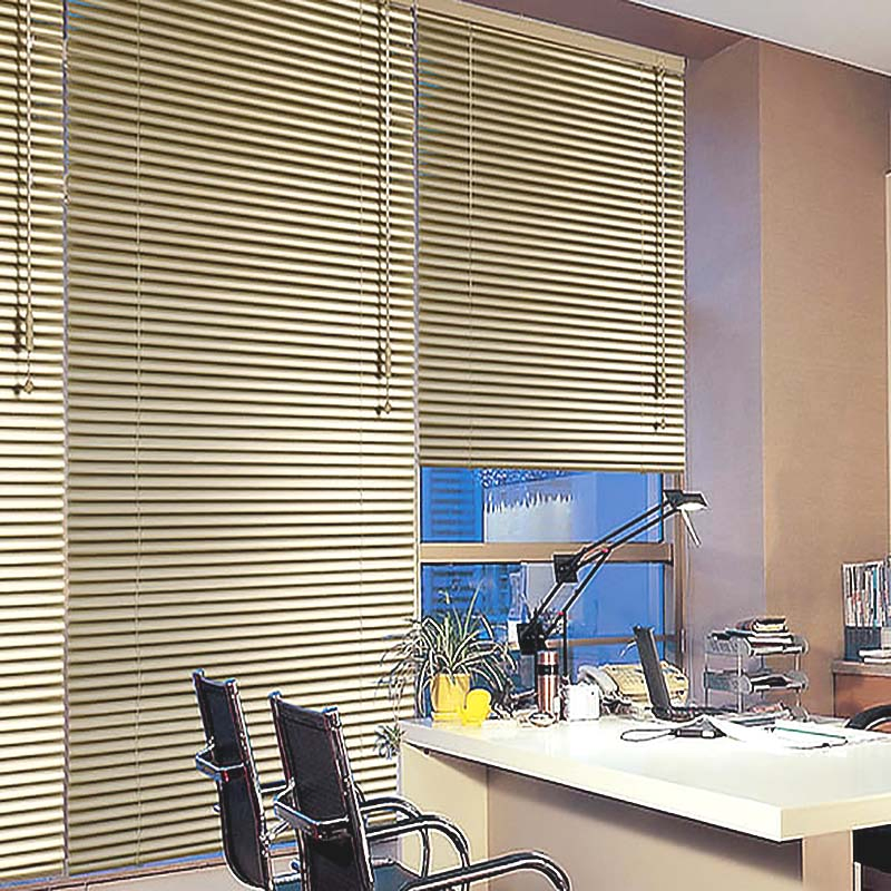Safety Design Children Friendly Cordless PVC Faux Wood Window Blinds