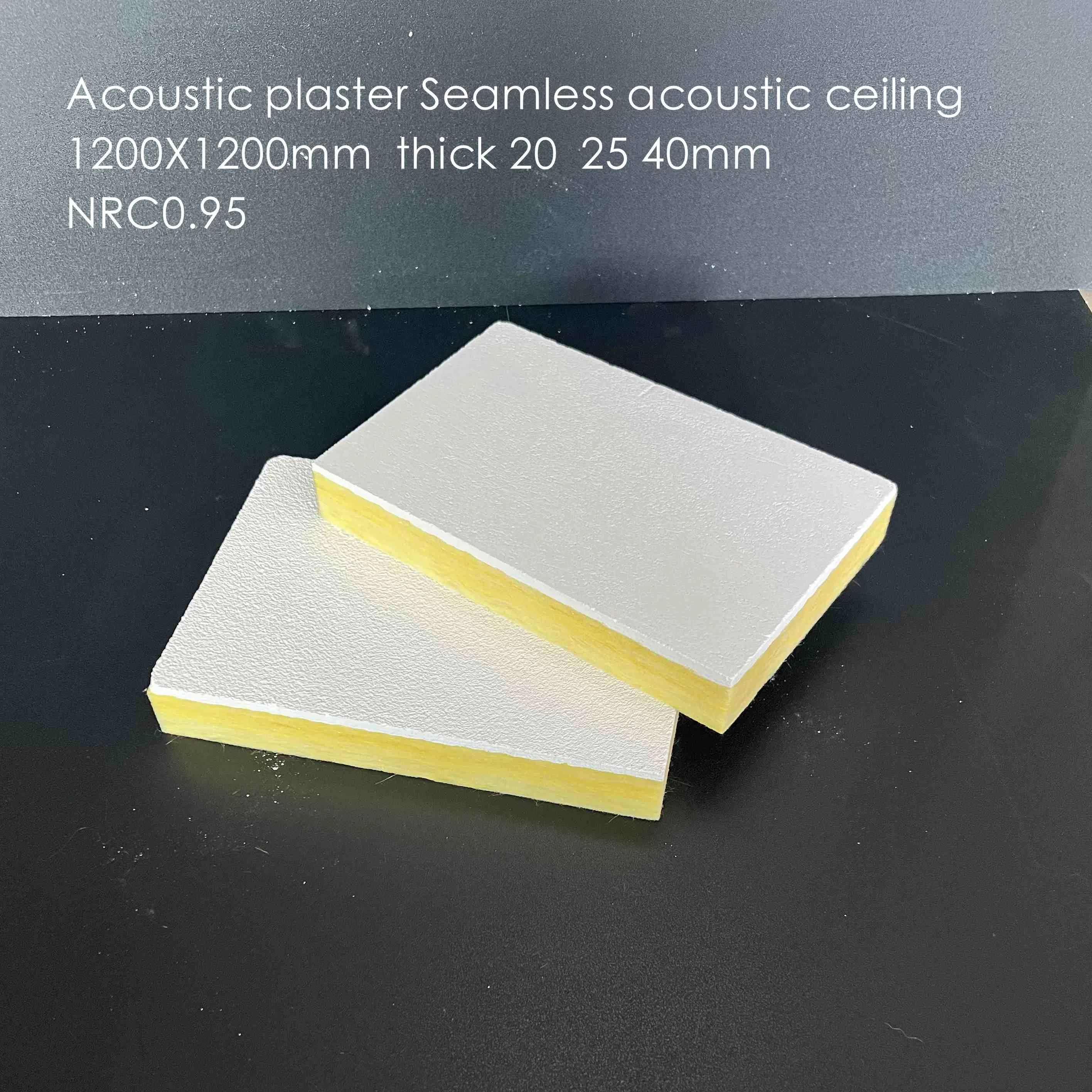 Super Smooth Surface Acoustic Plaster with Mineral Wool Acoustic Panel