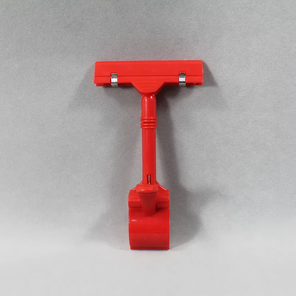 Supermarket Shelf Price Label Display Colorful Plastic Pop Holder Clips