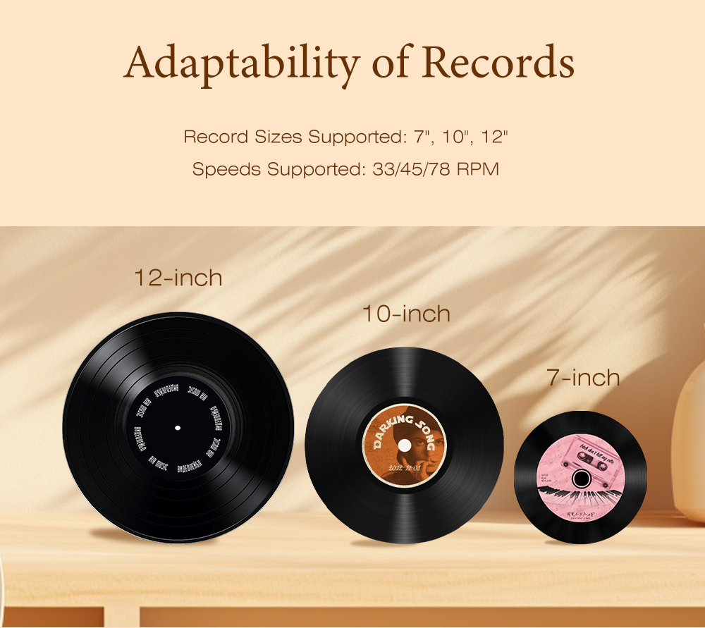 Виниловый проигрыватель R108 Retro Phonograph 3 скорости