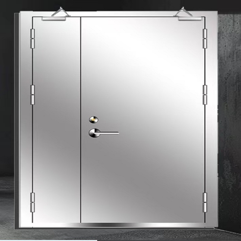 UL Certified Commercial Double 3-Hour Fireproof Steel Door/Fireproof Metal Door/ Fireproof Outer Steel Door