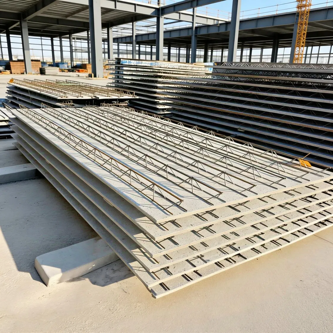 High Strength Suitable Steel Truss Floor Deck for Large Span & Heavy Load
