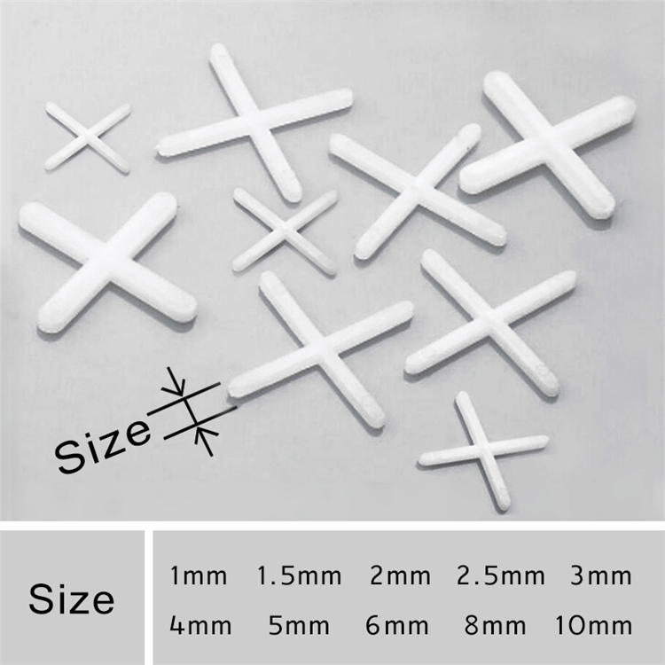 100PCS Wall Floor Cross Spacers Tile Separators Installation Laying Tools Leveling System Tile Spacers