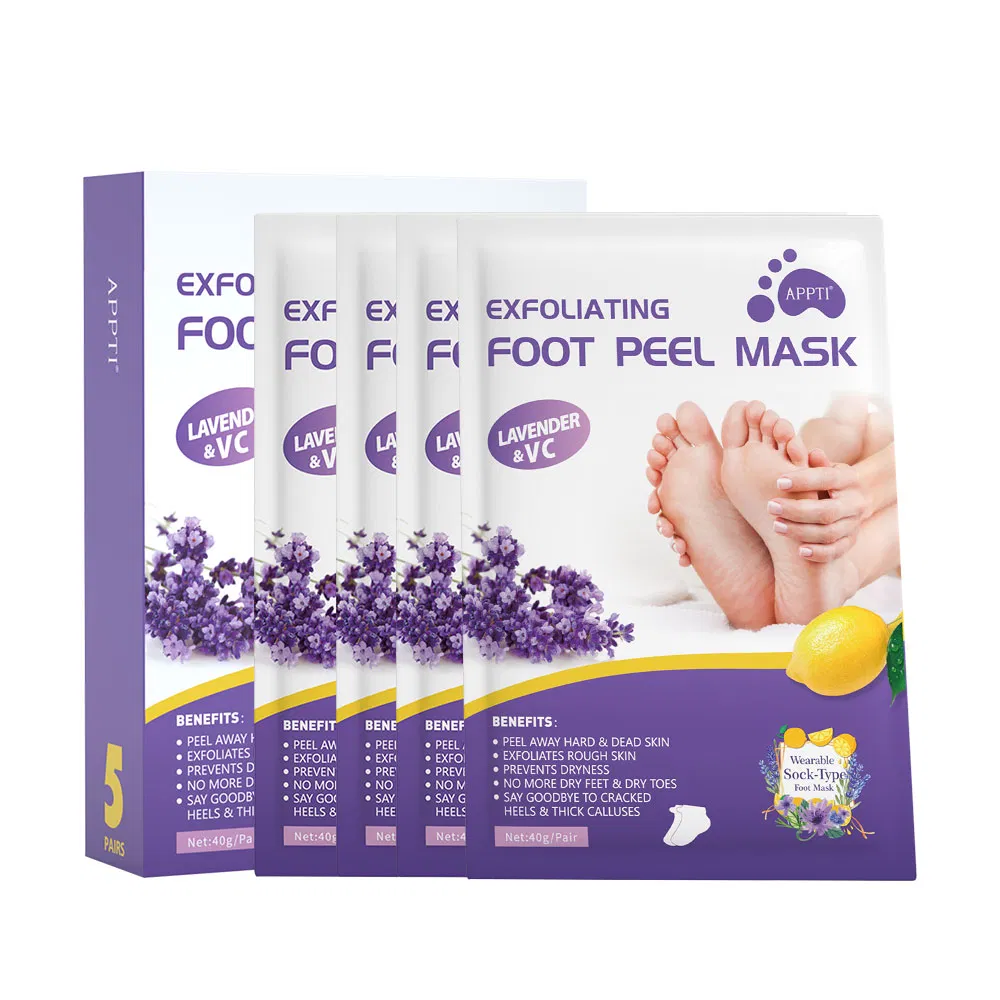 Beauty Cosmetics Moisturize Remove Dead Skin Lavender Exfoliating Foot Peel Mask