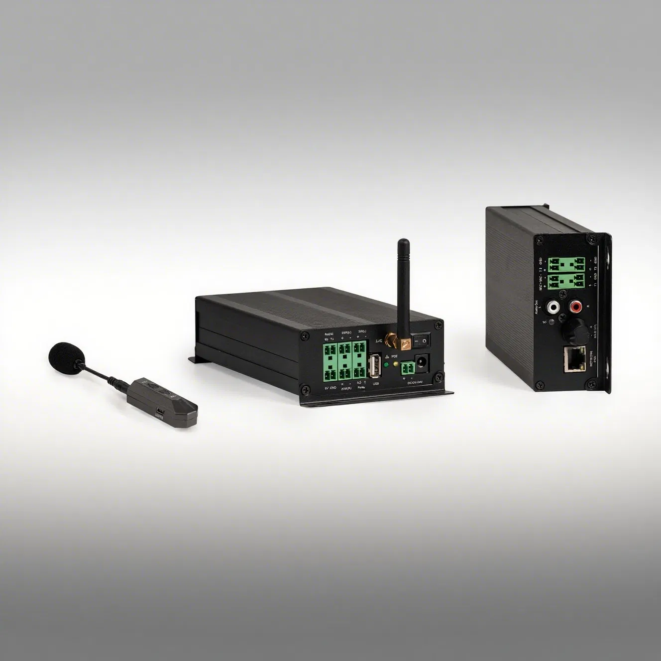 Audio Codec Over IP Streamer IP Decoding Terminal Box with 2.4G Wireless Mic