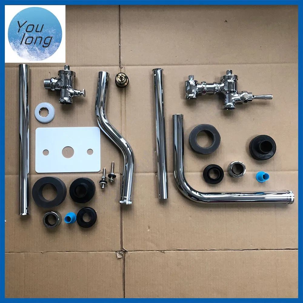 High Quality Handle Wall Mounted Self-Closing Concealed Toilet Flush Valve