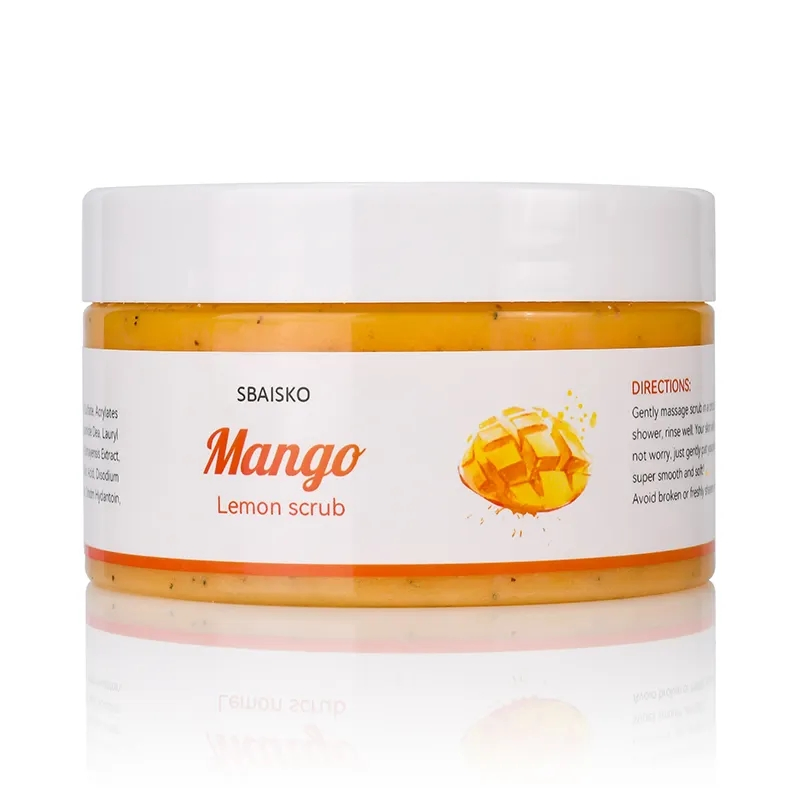 Fruit Flavour Moisturizing Bath Salt Natural Body Massage Scrub Cream