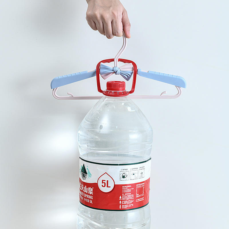 Baby Plastic Hanger with Adjustable Plastic Clamping Hanger