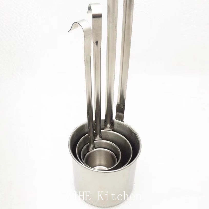 Thickened Stainless Steel Long Handled Household Wine Spoon Funnel