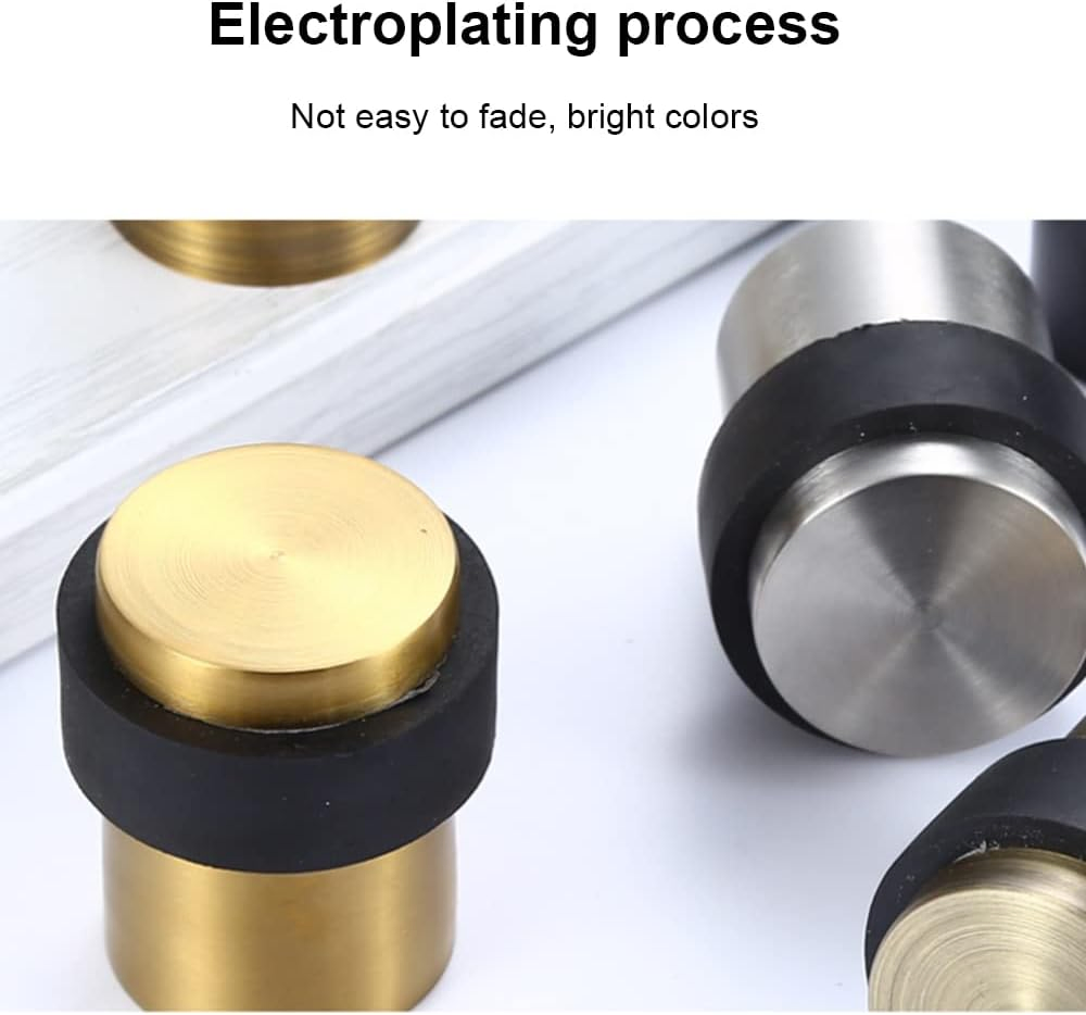 Mdmp-158 Die-Cast Zinc Door Stop, Black Finish