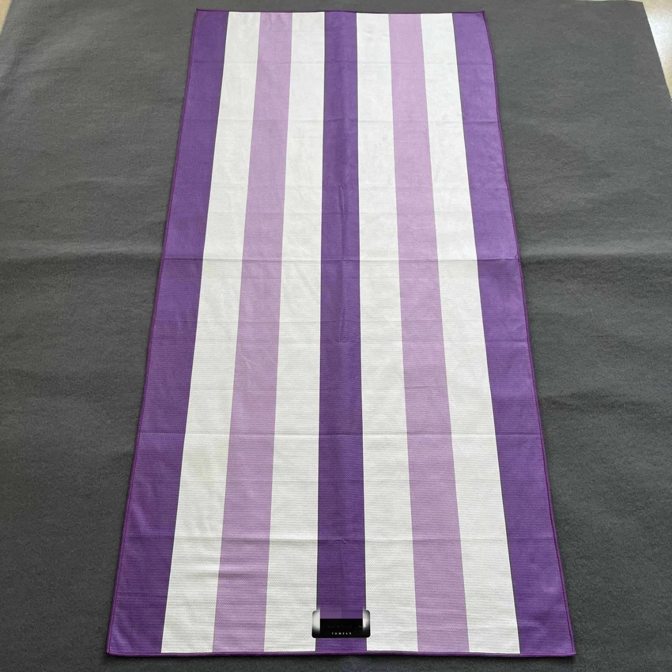 Custom Made RPET Soft Sand Free Recycle Sublimation Beach Towel Sand Free Waffle Beach Travel Towel